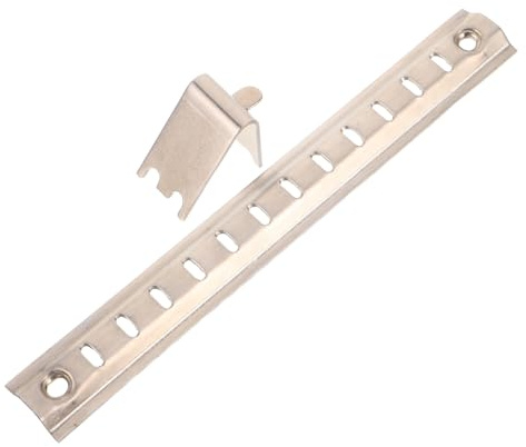 Holibanna Stainless Steel Freezer Rail Refrigerator Shelf Support Bracket with Screws Buckle for Home Commercial Kitchen