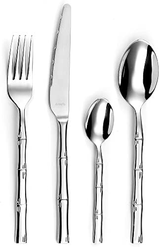 Amefa Karma Cutlery Set, Stainless Steel, Stainless Steel, 13,7 x 7 x 26 cm - 24 piezas