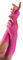 Ladies Fishnet Long & Short Finger less Gloves Fancy Dress Party Accessory (Pink, Long Fishnet Gloves)