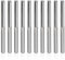 HQMaster CNC Router Bits 1/8 Router Bit Straight Router Bit 1 8 Shank Straight Flute End Mill Cutter 2-Flute Milling Cutting Tungsten Steel 22mm CEL/45mm OAL for MDF PVC Acrylic Chipboard Wood 10 Pack