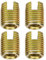 20pezzi Inserto filettato autofilettante 302 Acciaio al carbonio zincato a taglio Tipo con vite a bussola Inserto a vite Accessori di riparazione per riparazione filetti