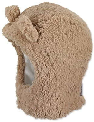 Sterntaler Unisex Baby Tørklæde hue Fluffy i M tze, Beige, 47 EU