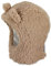 Sterntaler Unisex Baby Tørklæde hue Fluffy i M tze, Beige, 47 EU