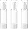 TIANZD 3 Pièces Airless en Plastique Bouteille Pompe Vide 80ml, Petit Airtight Cosmétiques Distributeur Conteneurs Rechargeables, Airless Flacon Pompe pour Lotion Gel Voyage