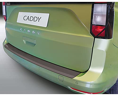 RGM ABS Heckstoßstangenschutz kompatibel mit Volkswagen Caddy V Box/MPV 2020- (Heckklappe oder Hecktüren) (für lackierte Stoßstangen) & Ford (Grand) Tourneo Connect 2022- - Schwarz