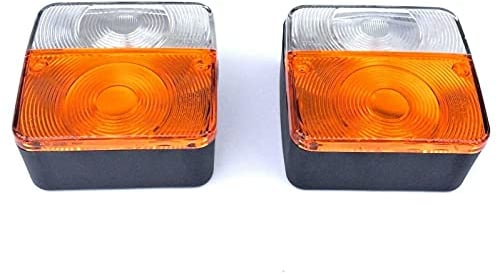 MelTruck 2x Blink-Positionsleuchte Blinker E20 für LKW Anhänger Wohnwagen Oldtimer mit Glühbirnen 12V
