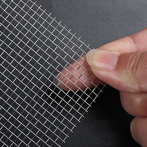 QQXY Edelstahl Drahtgitter Drahtgewebe Wire Mesh 8 Mesh Wühlmausgitter Hasendraht Edelstahlgewebe Edelstahl Fliegengitter Maschendraht für Belüftung Lüftungsgitter (1 x 1m)