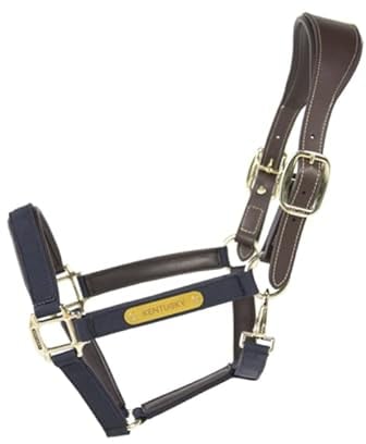 Kentucky Horsewear Nylon Halfter anatomisch, Größe:Full, Farbe:Marineblau