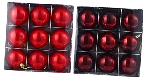Amosfun 18 Stk Weihnachts Kugeln Aus Kunststoff Weihnachtsbaum Dekor Hängende Weihnachtskugel Dekorative Hochzeitskugel Glitzernde Christbaumkugel Plastik Weihnachten Kugel Plattieren