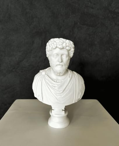 Generic Marcus Aurelius Büste Statue, 18 cm, römischer Kaiser, Büste, Skulptur, römische Statue, griechische Statue