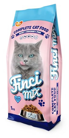 Pamax Finci mix - Katzenklumpen für ausgewachsene Katzen - Rund, Geflügel & Lachs Geschmack (10kg)