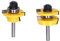 ANKROYU 2PCS Router Bit, High Speed Steel Woodworking Router Milling Bit, 1/4in Shank Router Tool Bit, Router Cutter Tool for Carving Cabinet Door