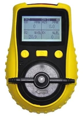 Gas Detector, Portable Gas Detector Wireless CO O2 H2S EX(LEL) Multi 4 In 1 Gas Detector Machine With Large LCD