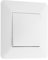 Zenitech - Interruttore A Pulsante 10A - Apparecchio Incassato Pronto Da Installare - Compatibile con Scatole di Incasso - Design Moderno ed Estetico - Facciata Regolabile - Bianco - 86x86mm