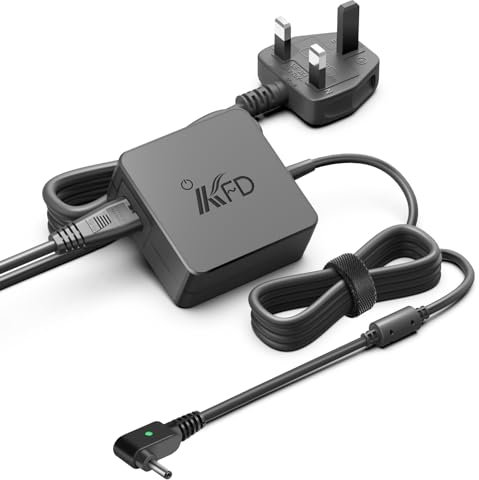 KFD 19V 3.42A 65W Laptop Charger for ASUS VivoBook X515JA X512DA X412DA X512FA UX463 X540SA X541NA M509DA X540UA L402SA E406SA M413DA E203MA UX401UA UX430UA UX331UA TP401CA X415JA AC Power Adapter
