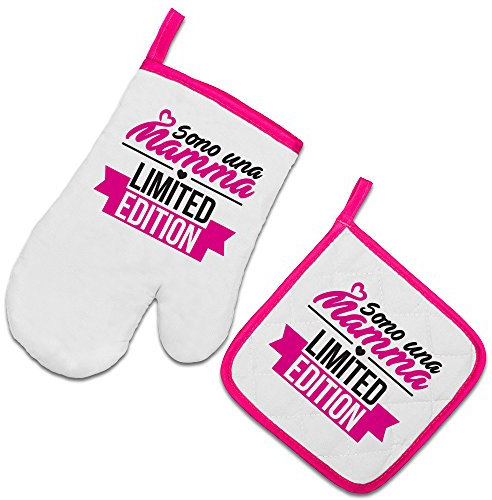 Babloo Set da Cucina Guanto da Forno e Presina Festa della Mamma Mamma Limited Edition Guanto