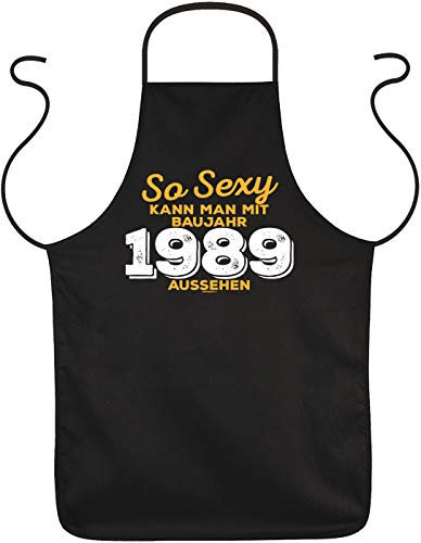 trag-das Geschenk 30 Geburtstag Mann Schürze 30 Jahre Grillschürze - Baujahr 1989