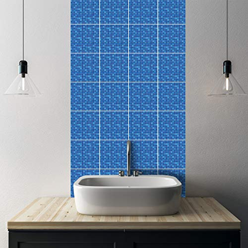Confezione da 32 adesivi per piastrelle Adesivi decorativi per piastrelle per bagno e cucina Decalcomanie di design adesivi rimovibili per decorazione domestica Backsplash For Kitchen (T1001S11SТ)