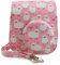 MUZIRI KINOKOO Instax Mini 12 11 9 8 7 Case, PU Leather Carrying Case for Fuji Instax Mini 12/11/9/8/7 with Adjustable Shoulder Strap - Pink Sheep Pattern