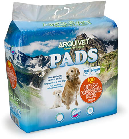 Arquivet Pads 100 uds para Perros súper absorbentes, No Aplica, 60 x 60 cm