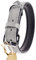 Schnüffelfreunde Halsband für Hunde aus Leder, Hundehalsband für den großen, mittleren und kleinen Hund, Lederhalsband gepolstert, robust (S - 24-30cm, Grau)