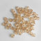 Doppelkegel/Bicone 6 mm 80 Stück - Perlen Kristall Lose Perlen mit Loch 100er Set DIY Basteln mit Loch tschechische Facettiert Beads Schmuck Acryl auffädeln Nieten Steine - Rosegold