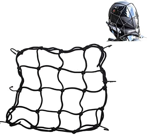 Filet Moto,Filet pour Casque,pour Casque de Fixation de vélo de Moto et Bagages,30 x 30 cm