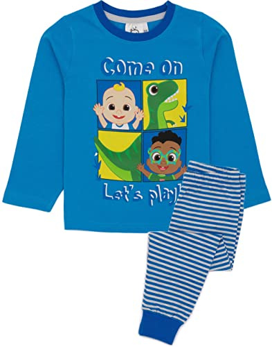 CoComelon Boys Long Sleeve Pyjamas | Character Lounge Pants and T-Shirt PJ Set | Kids Clothing PJs Pajama Loungewear Nightwear | Cosy Gift Merchandise
