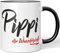 JUNIWORDS Tasse, Pippi, die Wundervolle, Schwarz (5283882)