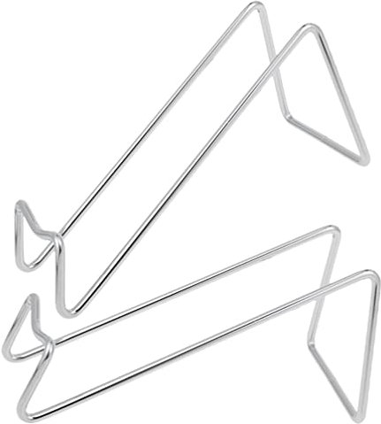 Zerodeko 2pcs Metal Wine Rack Bottle Holders for Whisky Display Compact Tabletop Storage for Bars Kitchens Dining Rooms