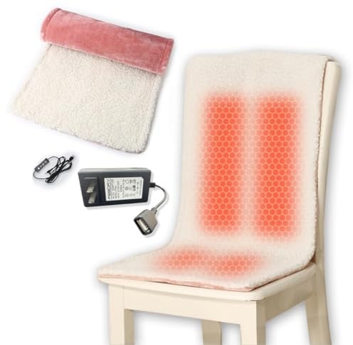 Woolala Heated Pad for Office Chair, USB Heated Seat Cushion Winter Must