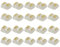 Masterwon RGBW LED-Lichtband-Anschlüsse, 5-polig, 12 mm, lötfreie Clips für COB-Streifen-zu-Draht-Verbindungen (20 Stück)