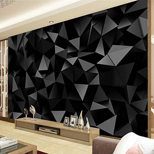 Papier Peints Abstrait noir Poster Mural Personnalisé 3D Pour Salon Chambre D'Enfant Décoration Murale Moderne Murales 400cm×280cm(LxH)