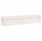 vidaXL Jardinera de Madera Maciza de Pino Blanca 150x31x31 cm