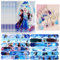 Frozen Party Mitgebsel Set, 10 Schlüsselanhänger + 10 Geschenktüten + 12 Slap Armbänder, Princesses Kindergeburtstag Party Dekoration, Candy Tüten für Kinder Jungen Mädchen Geschenke Party Zubehör