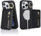 Havaya Case for iPhone 13 Pro Compatible with Magsafe Case for iPhone 13 Pro with Detachable Card Holder Magnetic Zip Wallet for Women and Men - Black