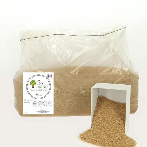 Générique Sciure de Bois de hêtre 10 litres pour fumage Naturel 0.35 à 0.9 mm Tout fumoir Toutes sortes d'aliments