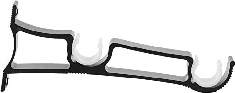 RORPOIR Aluminium Gardinenstangenhalterung Doppelstütze Für Gardinenstangen Robuste Halterung Mit Glatter Oberfläche Zubehör Für Fensterdekoration Zuhause Und Büro