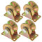 V-Groove-Spurrad 50mm Schiebetors Roller mit Klammer 4pcs Riemenscheibe
