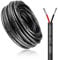 LightingWill 32.8FT/10M 16AWG 2x1.5mm² Electrical Wire, 16 Gauge 5V/12V/24V/240V/300V Low Voltage Extension Cable, Tinned Copper Wires, Flexible High Temperature Resistant Cable
