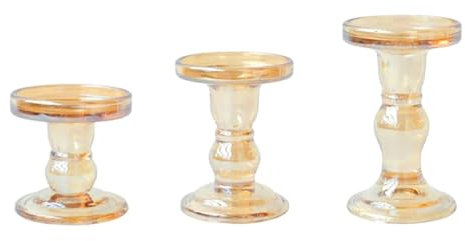 Candelabros clásicos de columna romana de cristal transparente para cenas, elegante decoración de mesa