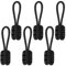 6 Stück Reißverschluss Verlängerung Zipper Pulls Reißverschluss-Ersatz Universal-Nylon-Reißverschluss Anti-Rutsch Reißverschluß Verlängerung Anhänger Nylon Ersatzzipper für Koffer, Rucksäcke