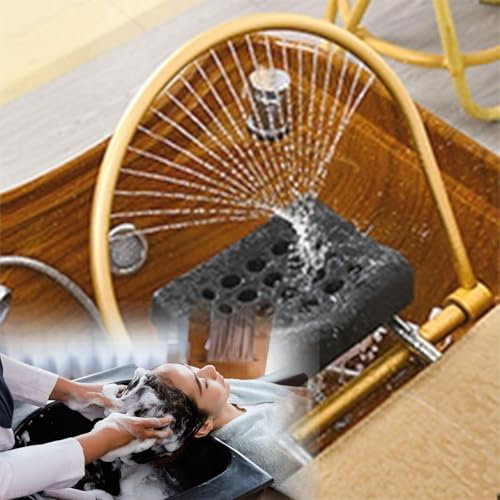 équipement De Spa Japonais, Support De Circulation d'eau avec Coussin pour Salon De Coiffure, Bol à Shampoing D'hydrothérapie, Support pour Bassin De Coiffure pour Hydrothérapie Et Soins Capillaires
