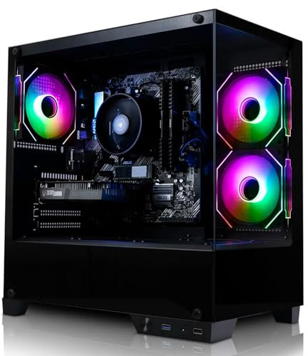ADMI Gaming PC • Intel Core i5 12400F • NVIDIA RTX 5070 Ti 16GB GDDR7 • 32GB 3200MHz DDR4 RAM • 1TB NVMe SSD • WIFI • VR Ready • Charger RGB Panoramic Gaming PC Case • Windows 11