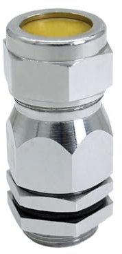 Grivon Cable gland M20 1,2,21,22 Stainless Steel Armoured Gland with PVC Shroud(M50(22-40mm)-Brass)