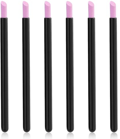 6 Stück Doppelköpfiges Nagelhautfeile Stein,Maniküre Schleifstifte，Quarz Stift,Nagelfeile Stein, Quarzstein Nagelfeile, Nagelhautschieber für Nagelbett Reinigung und Pflege