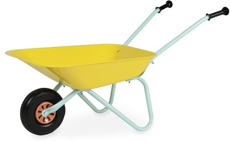 Janod – Metallschubkarre für Kinder ab 2 Jahren – Geeignet für Kinder für Garten- und Outdoor-Aktivitäten – Ab 2 Jahren