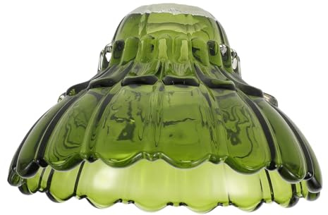 DIKACA Glaslampenschirm Blumenform Mini Glas Lampenschirm Ersatz Für Pendelleuchte Tischlampe Stehlampe Und Wandleuchte 17.00 X 10.00 X 4.20 cm 1 Stück