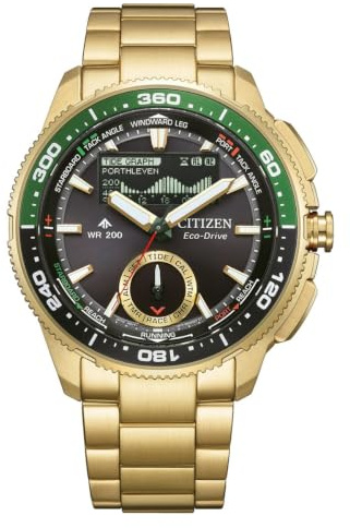 Citizen Promaster Eco-Drive Solaruhr Wave Tracker Goldfarben JV3002-51E