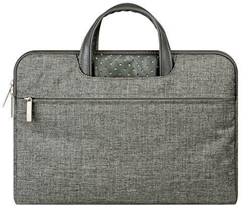 Laptop Sleeve Case Briefcase Spill Resistant Shockproof for 10.1 11 Laptops/Notebooks/Ultrabooks/Netbooks Dark Grey